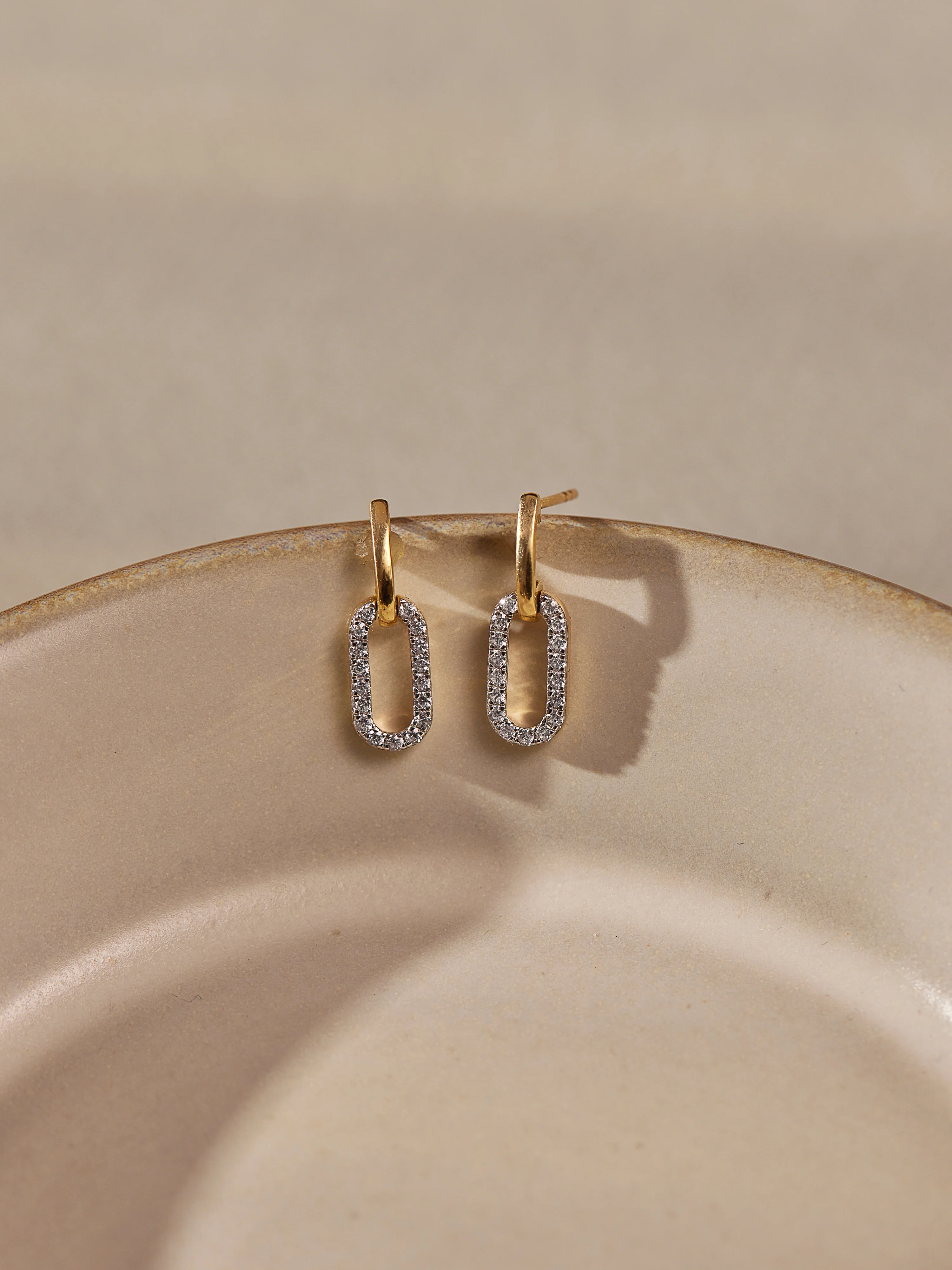 Textured Huggie Hoops — view 2