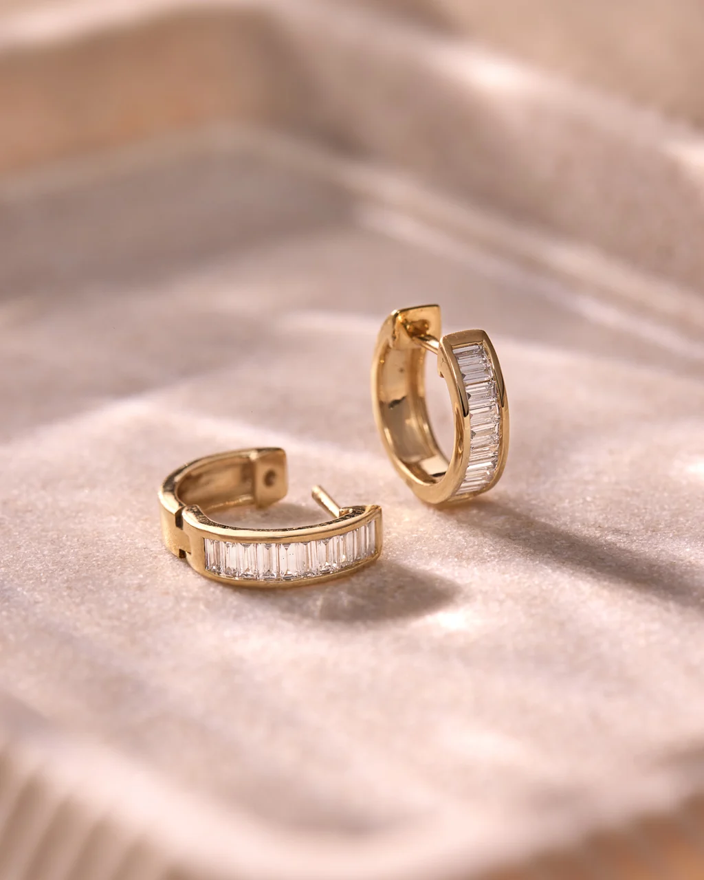 Minimal Gold Huggies