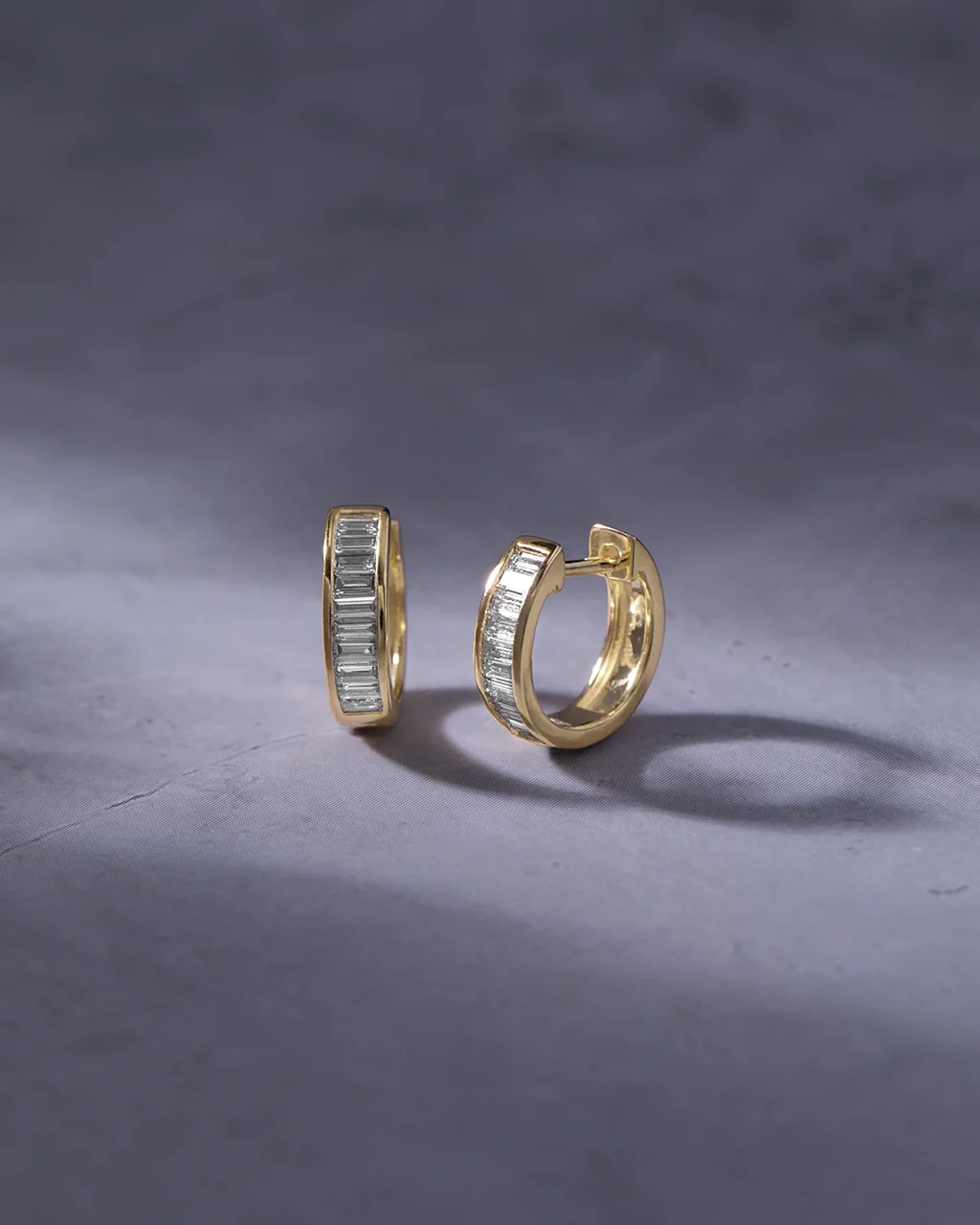 Minimal Gold Huggies — view 2