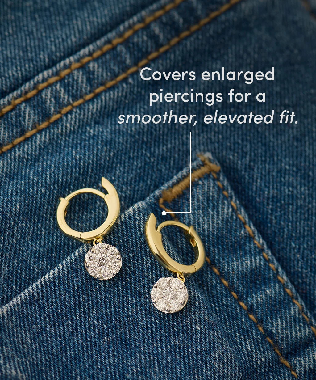 Layered Huggie Earrings — view 2