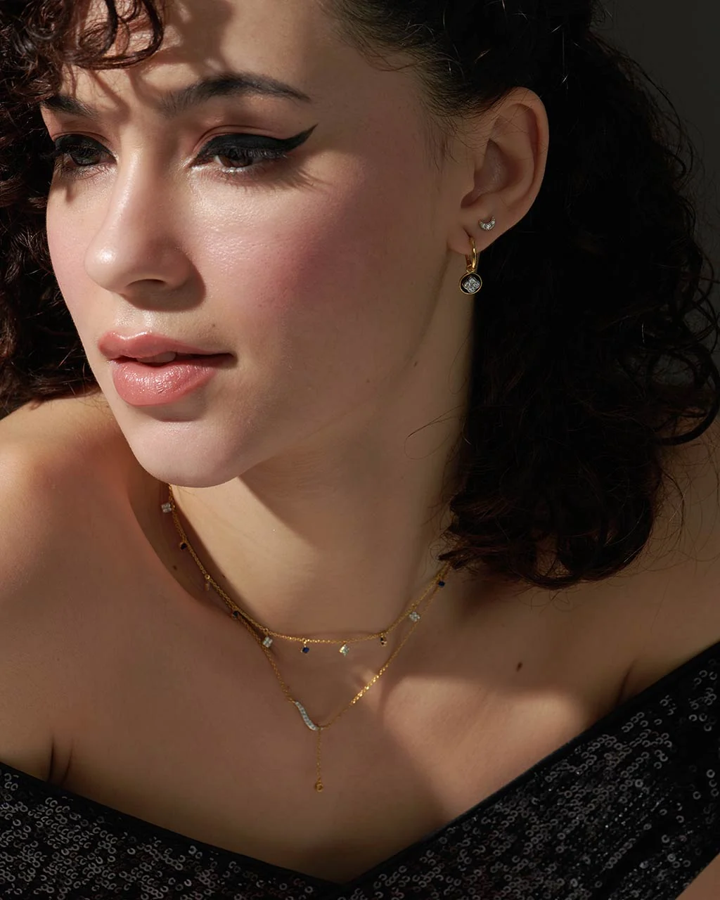 Cascading Diamond Chandelier Earrings — view 6