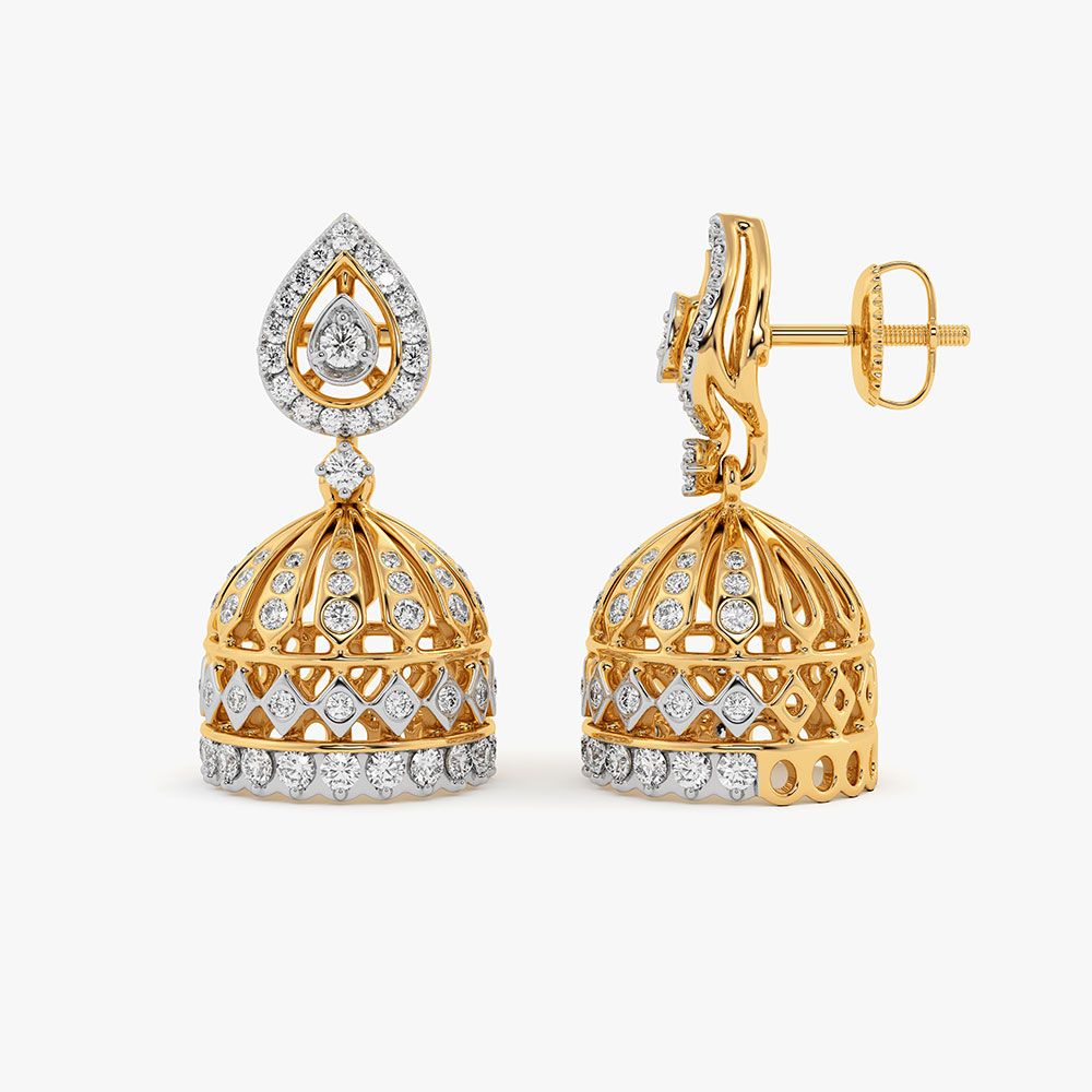 Meenakari Traditional Jhumkas — view 4