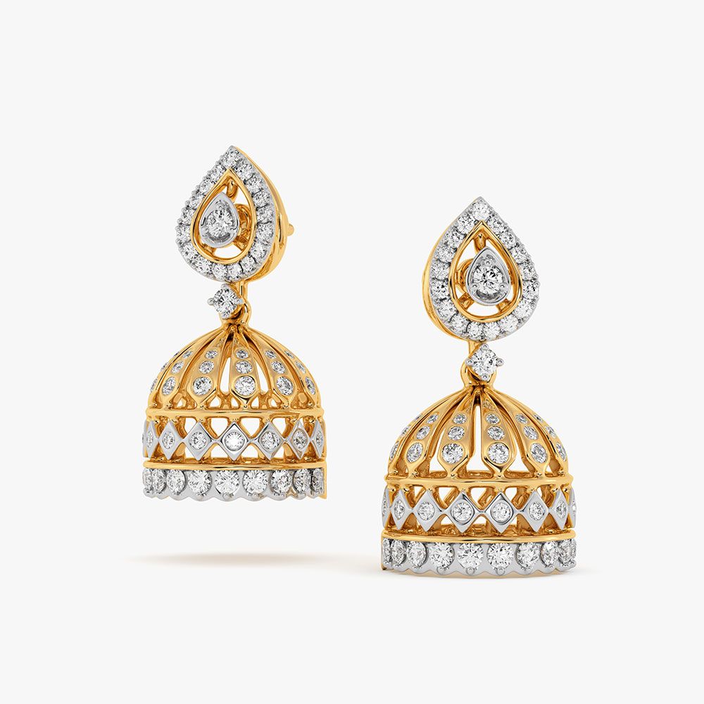 Meenakari Traditional Jhumkas — view 2
