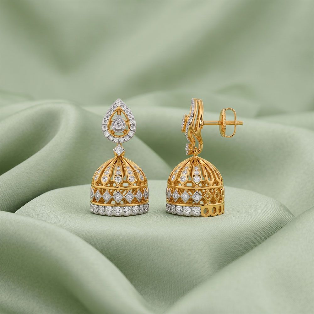 Meenakari Traditional Jhumkas