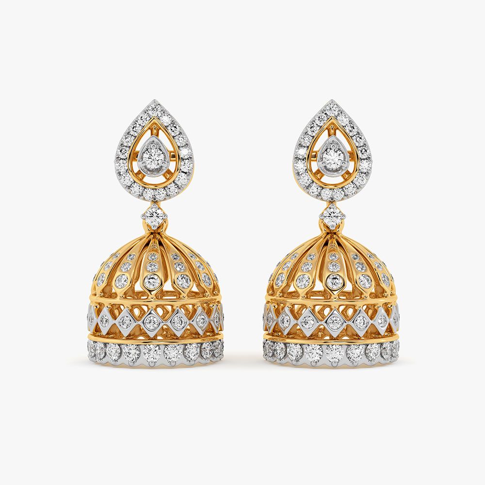 Meenakari Traditional Jhumkas — view 3
