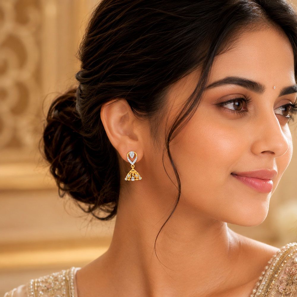 Layered Bead Jhumkas — view 5