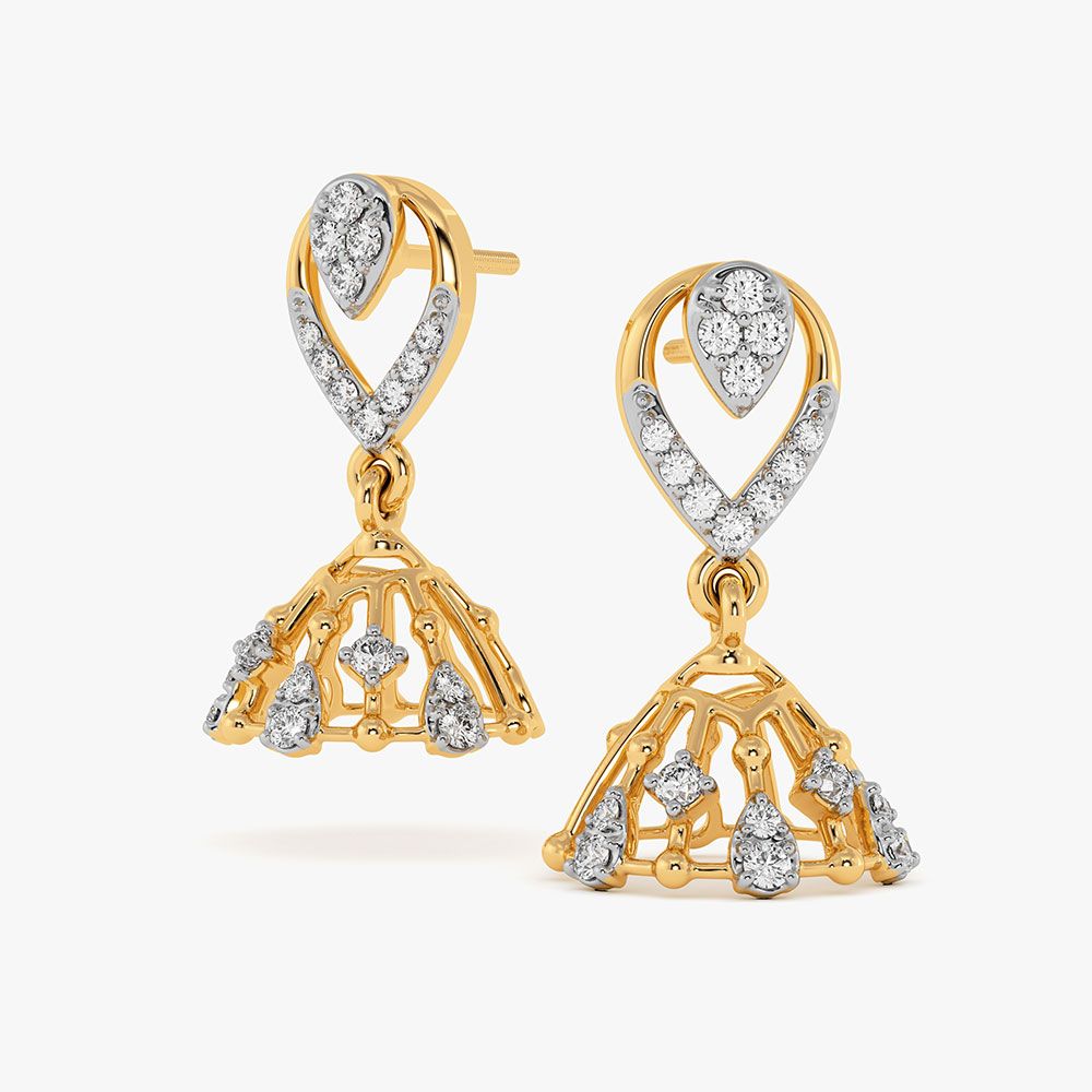 Layered Bead Jhumkas — view 3