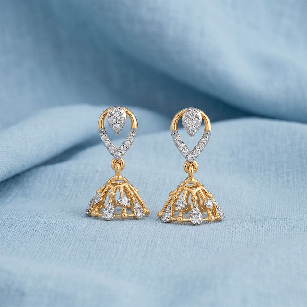 Layered Bead Jhumkas