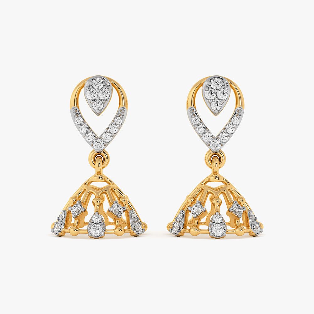 Layered Bead Jhumkas — view 2
