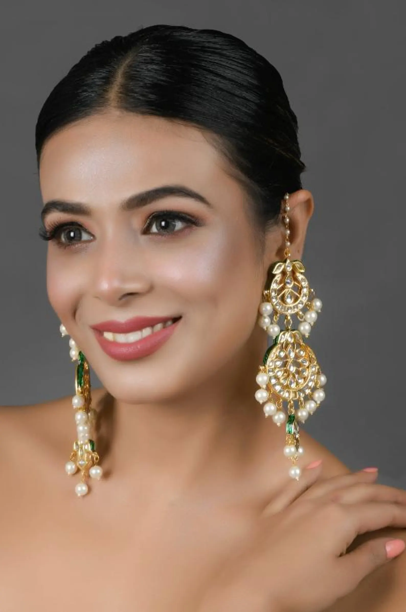 Pearl Drop Chandbalis — view 4