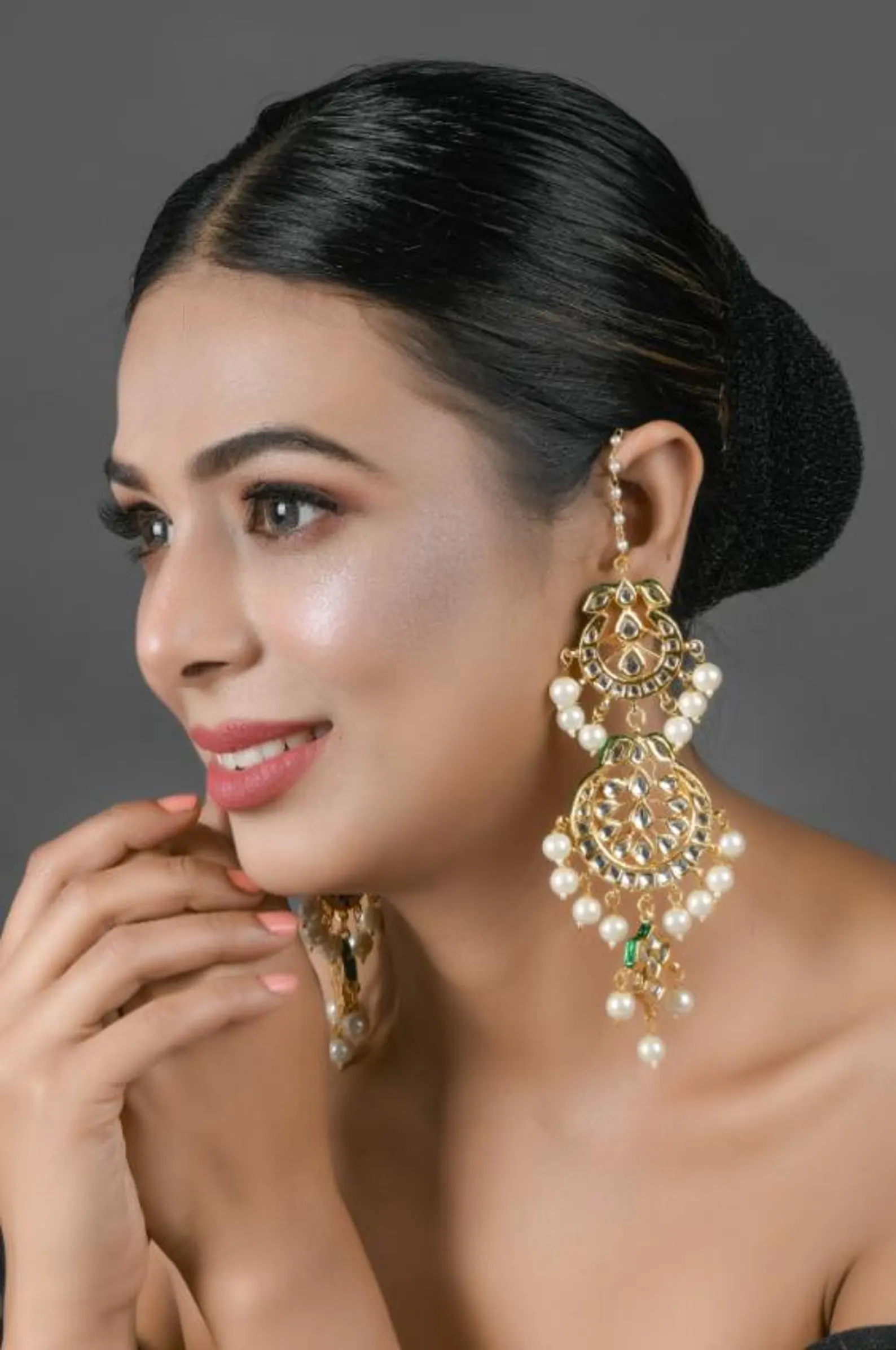 Pearl Drop Chandbalis — view 5