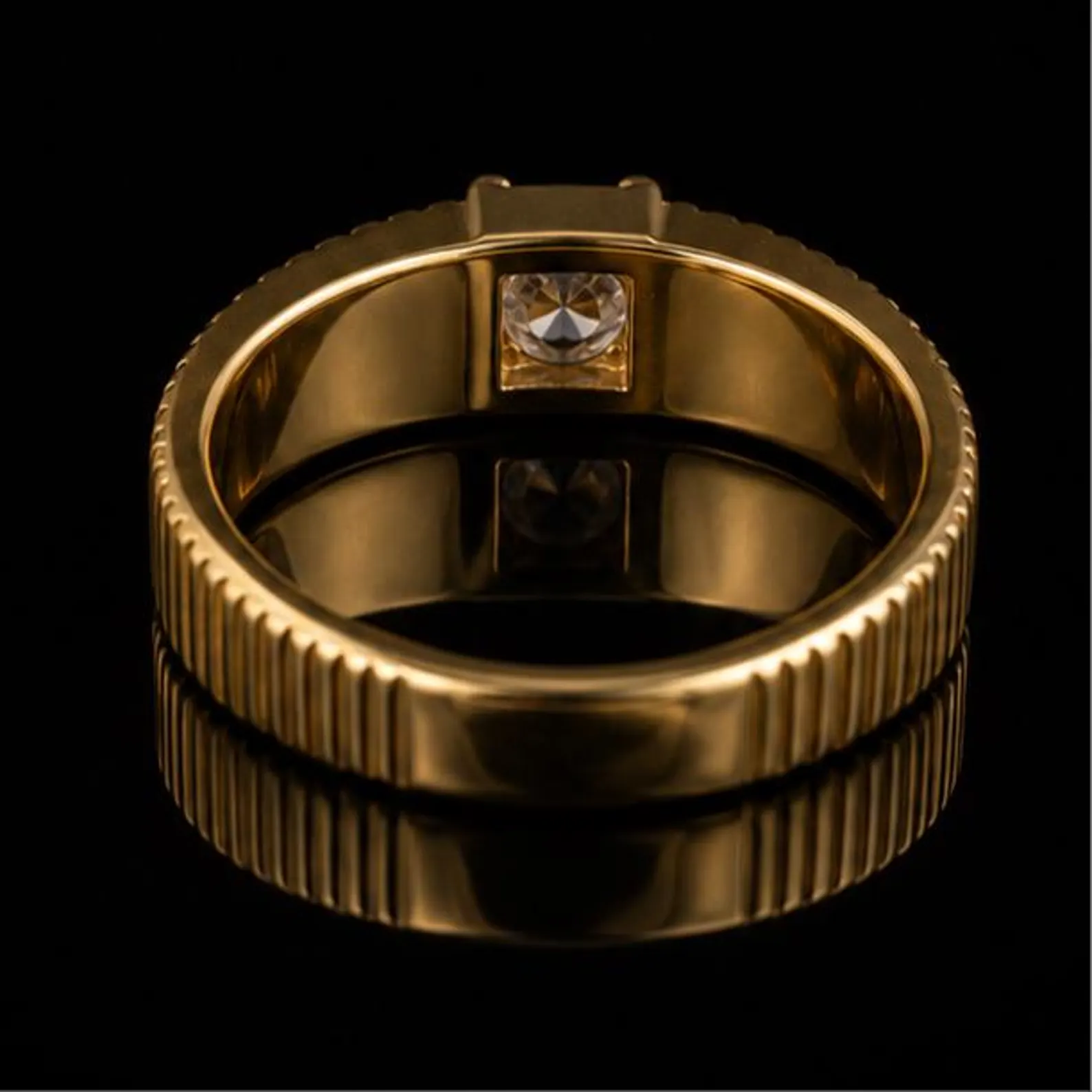 Onyx Accent Men's Ring — view 7