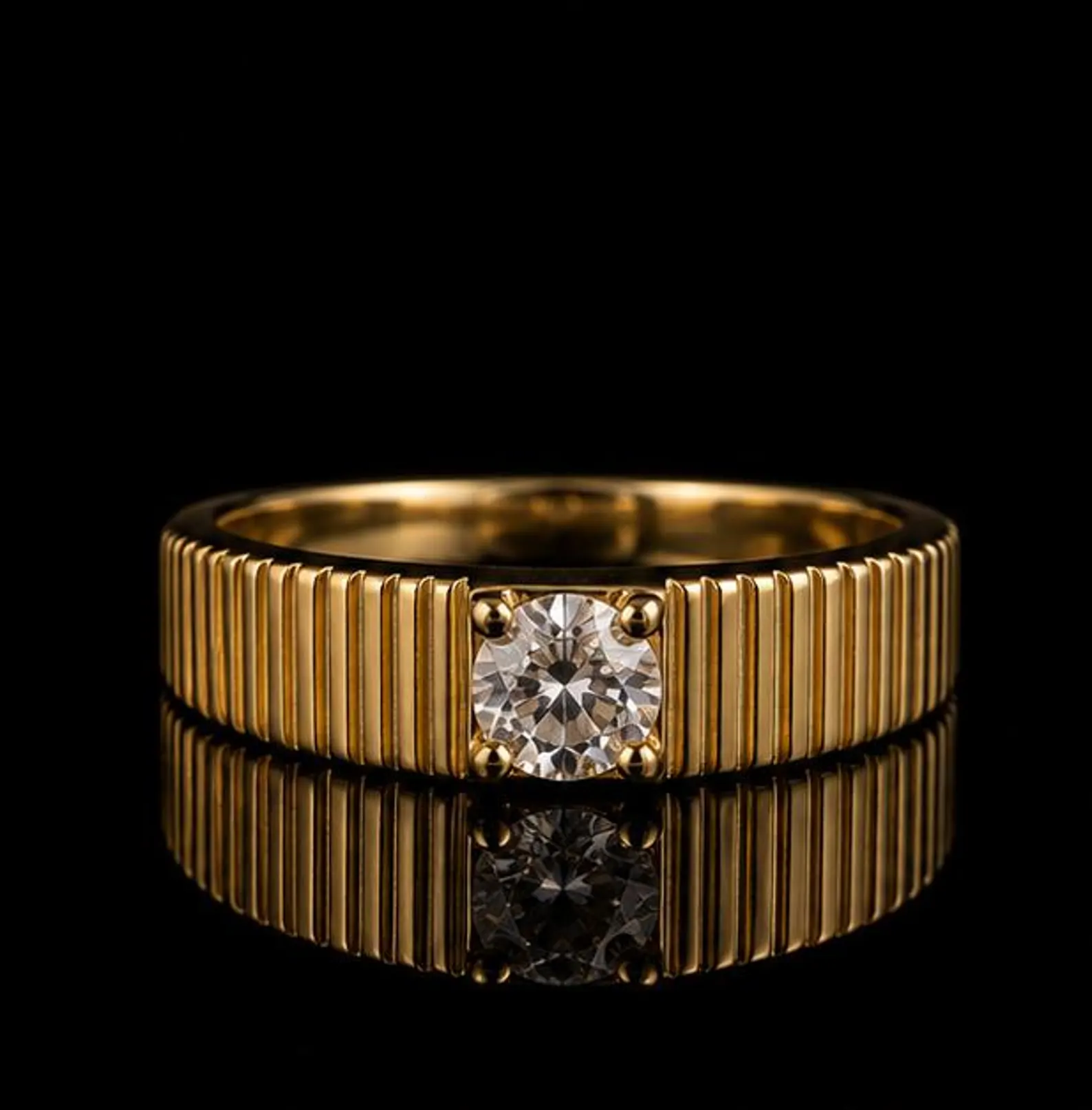 Onyx Accent Men's Ring — view 6