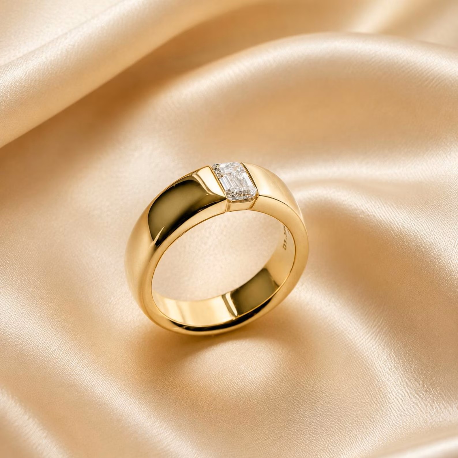 Bold Gold Statement Ring — view 4