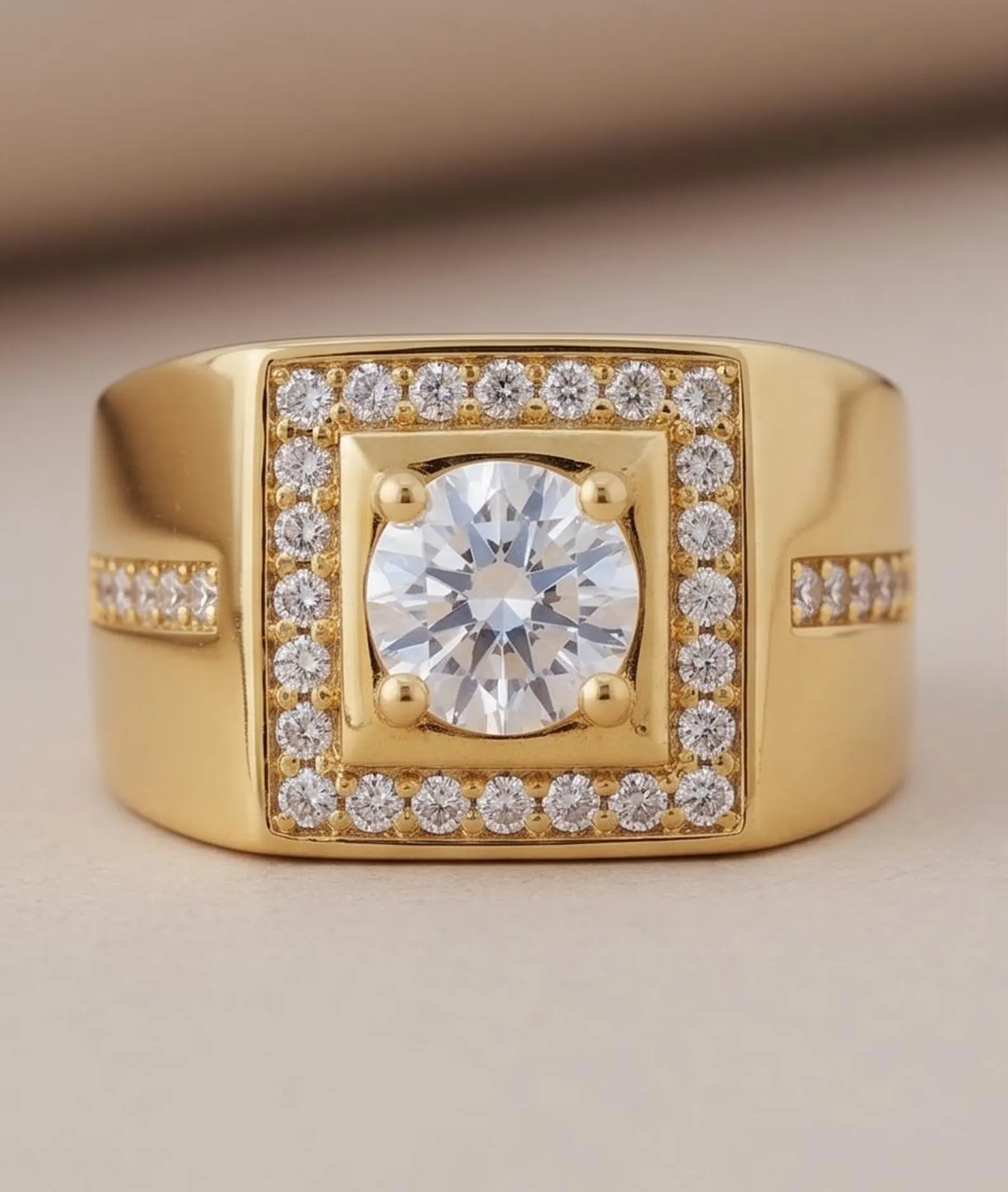 Heavy Men's Statement Ring — view 2