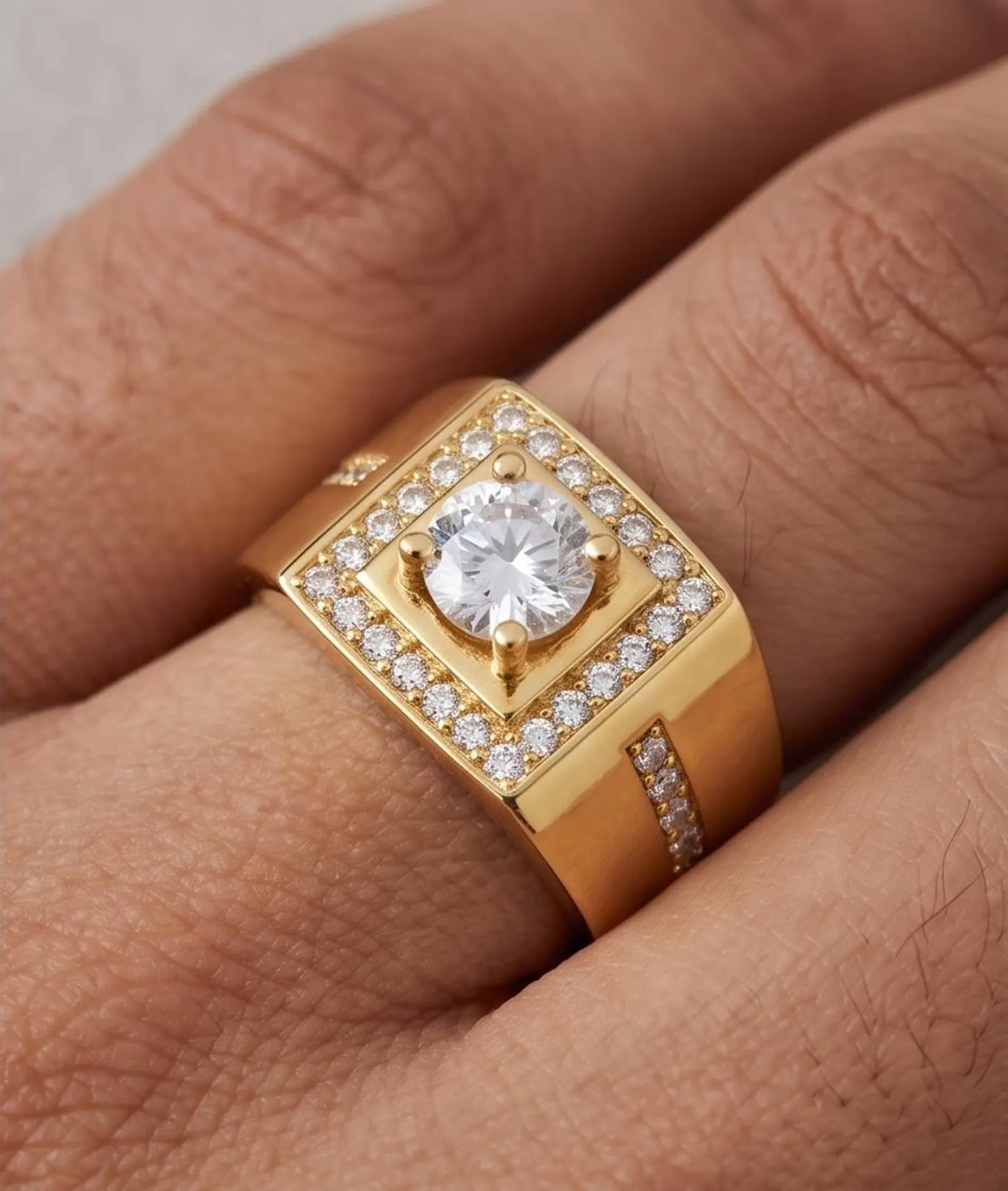 Heavy Men's Statement Ring — view 3