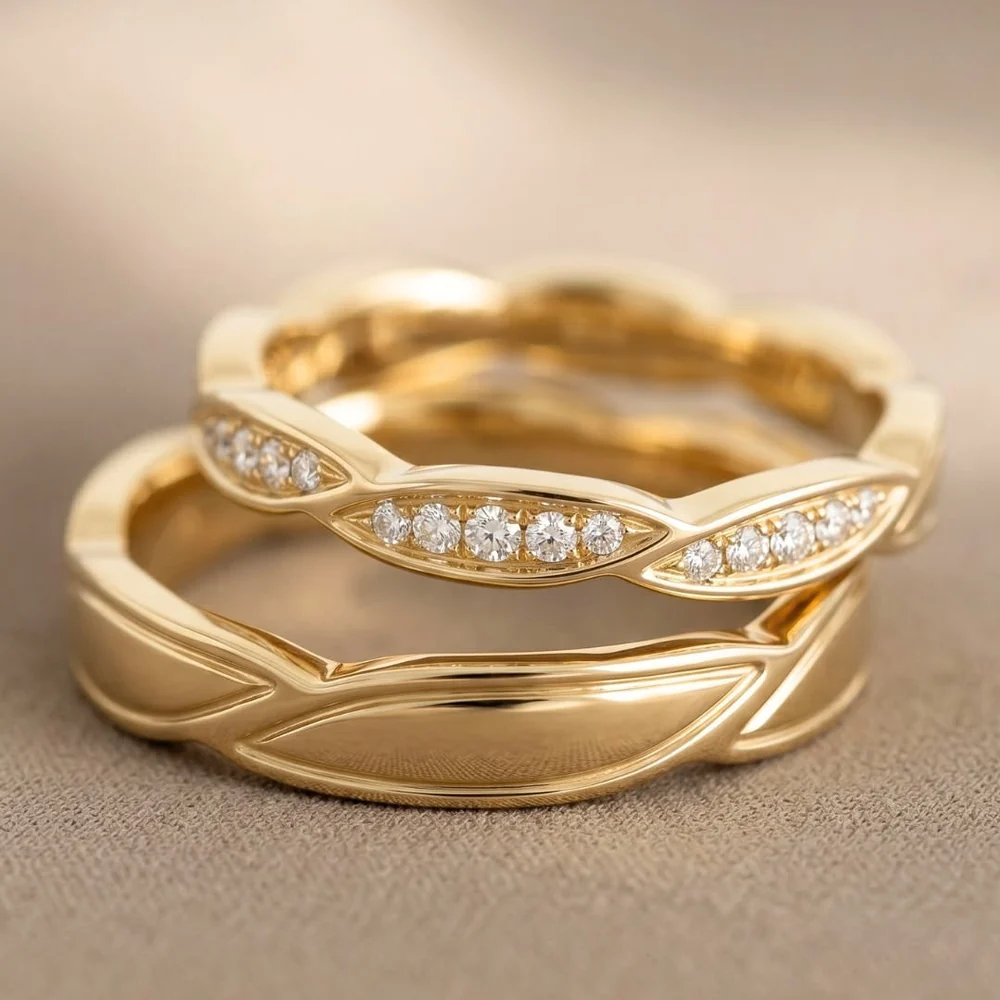 Matching Gold Wedding Bands
