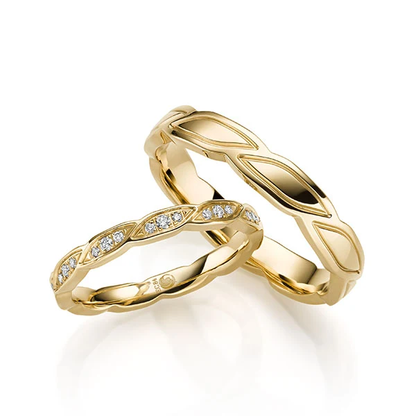 Matching Gold Wedding Bands — view 2