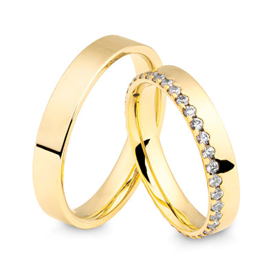 Diamond Couple Rings Set