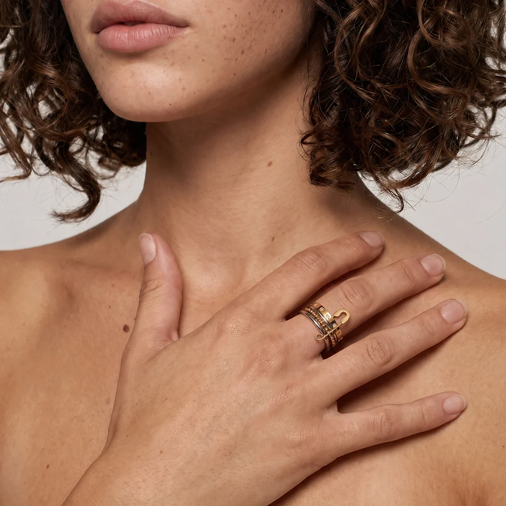 Textured Stackable Ring — view 3