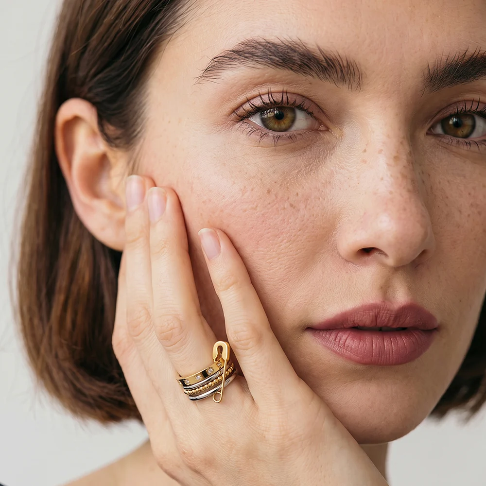 Textured Stackable Ring — view 4