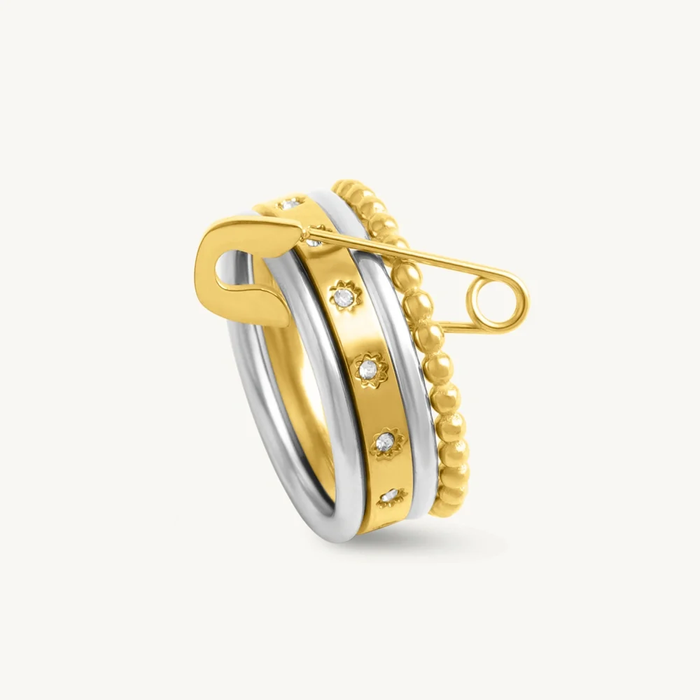 Textured Stackable Ring — view 2
