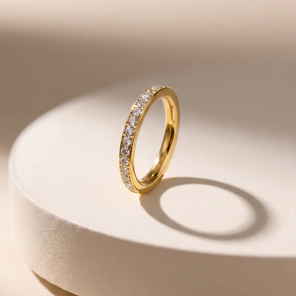 Thin Gold Stacking Band — view 3