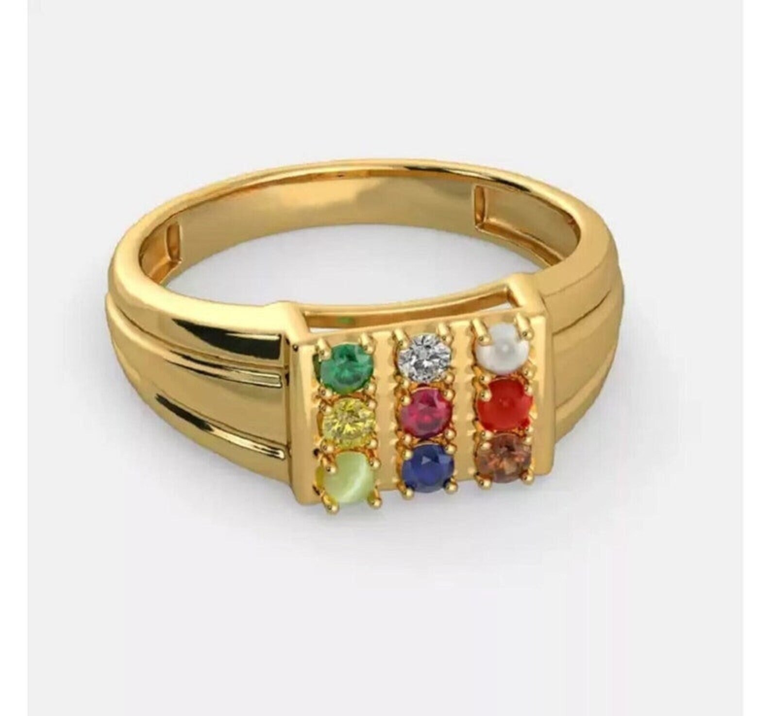 Nine Gemstone Astrological Ring