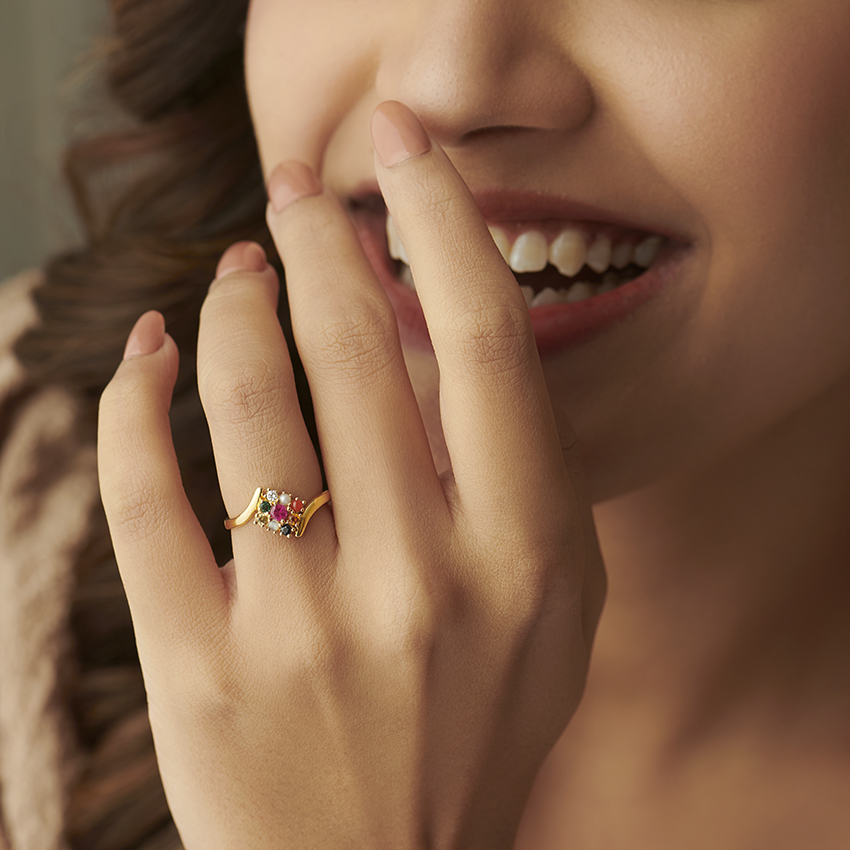 Traditional Navratna Ring — view 4