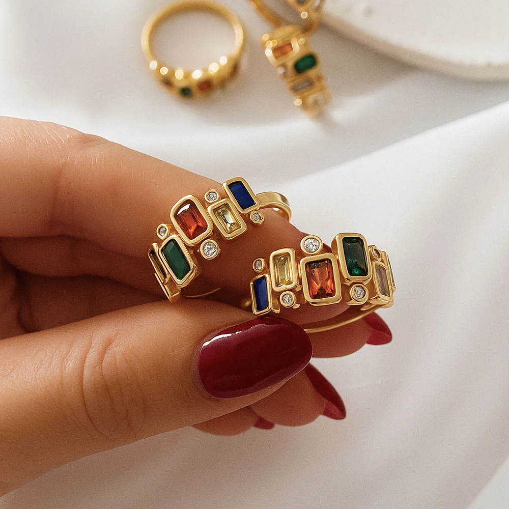 Multi-Stone Navratna Ring — view 3
