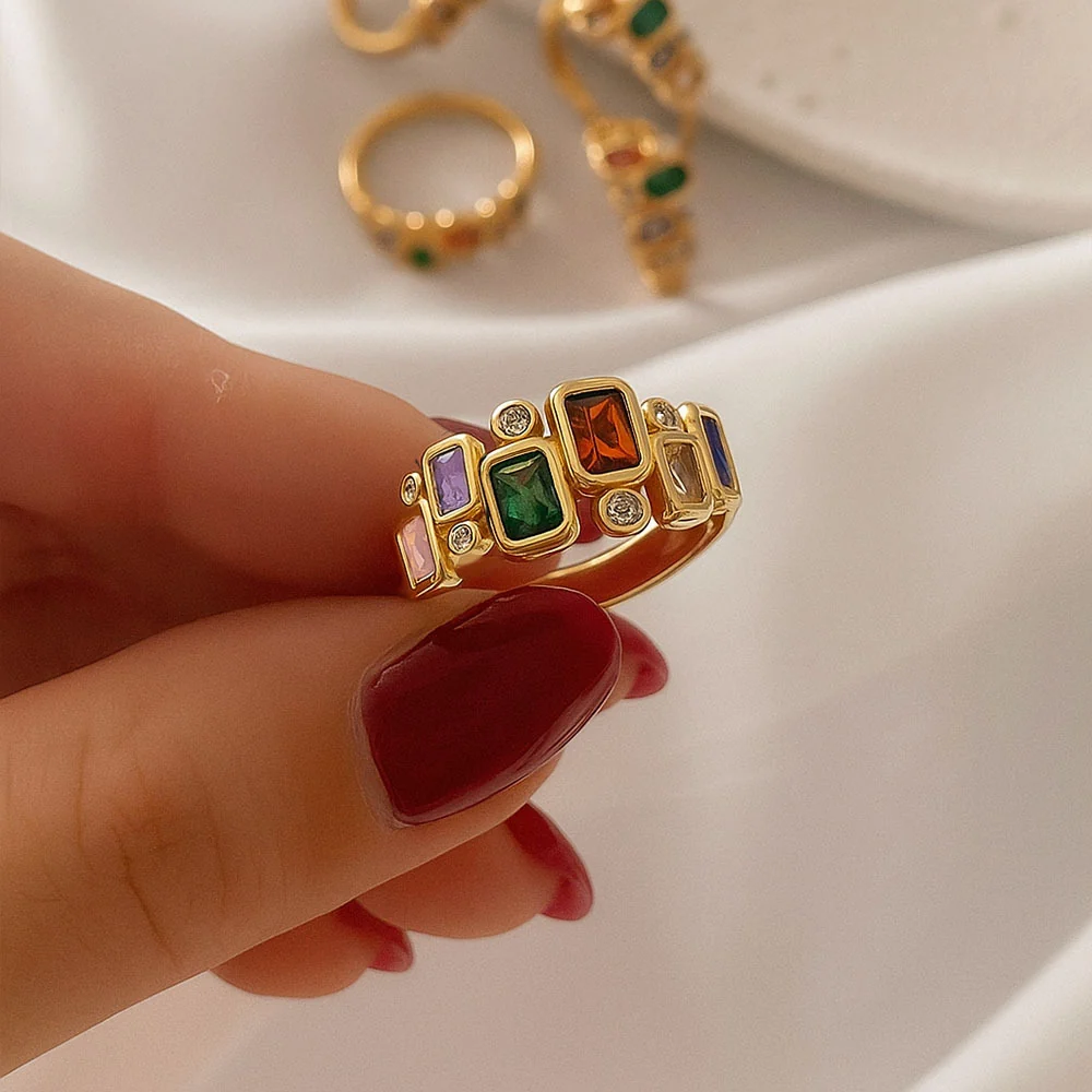Multi-Stone Navratna Ring — view 4