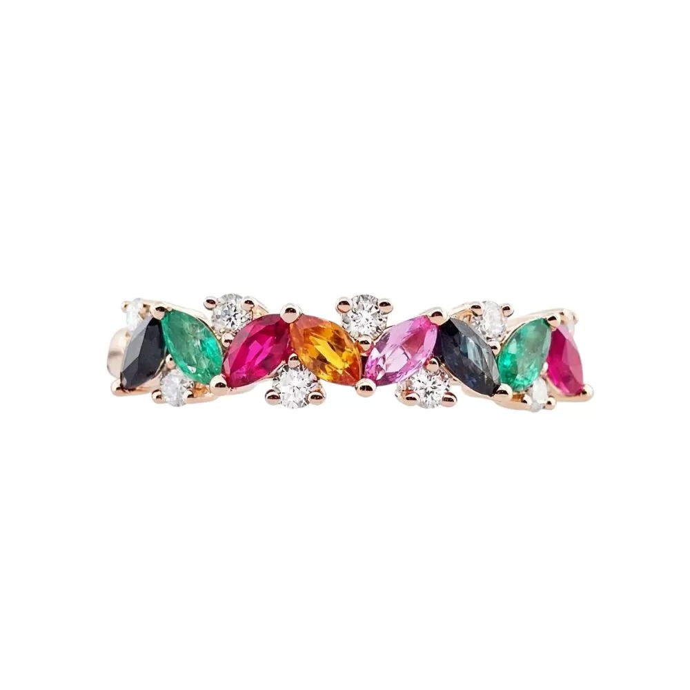 Modern Navratna Ring
