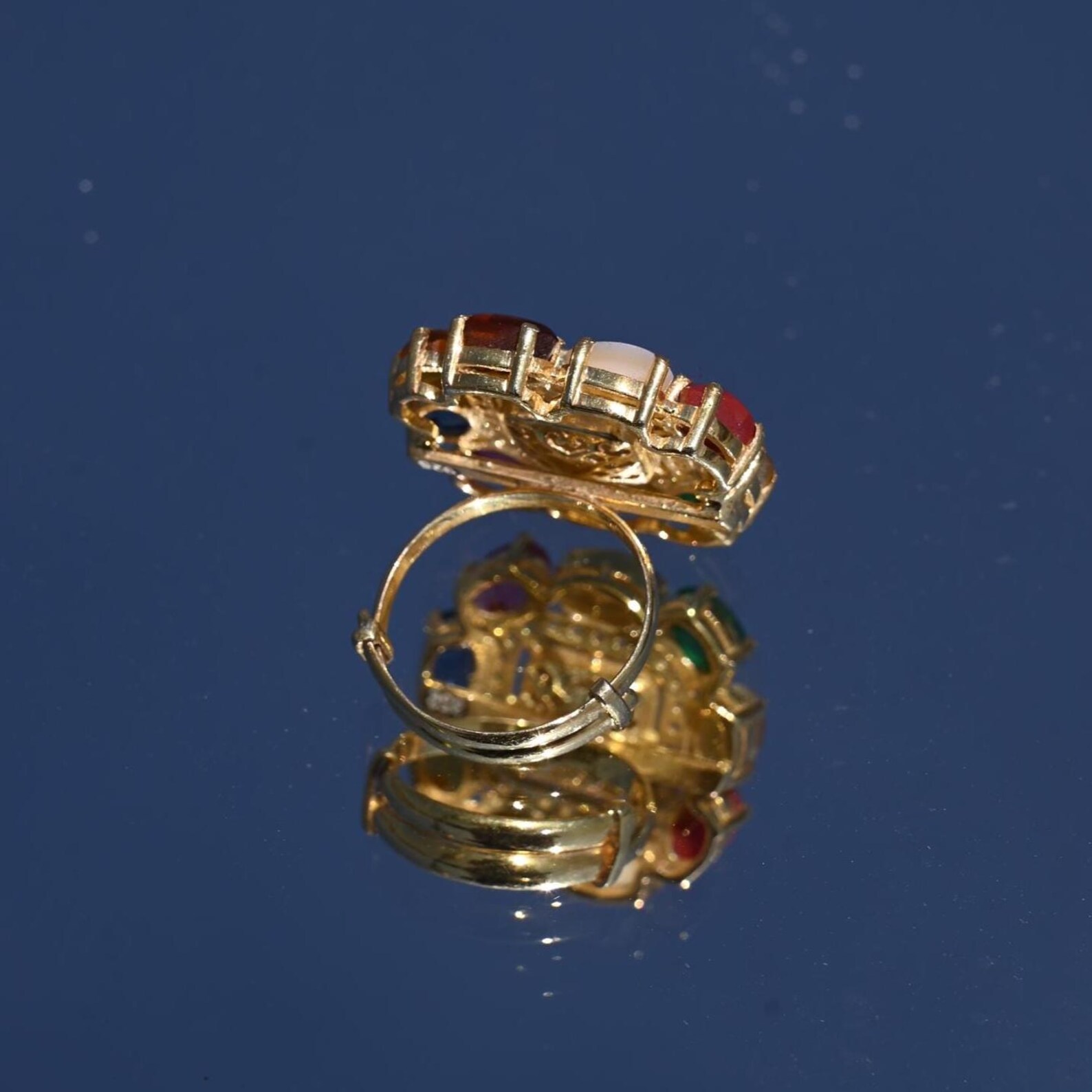 Heritage Navratna Ring — view 5