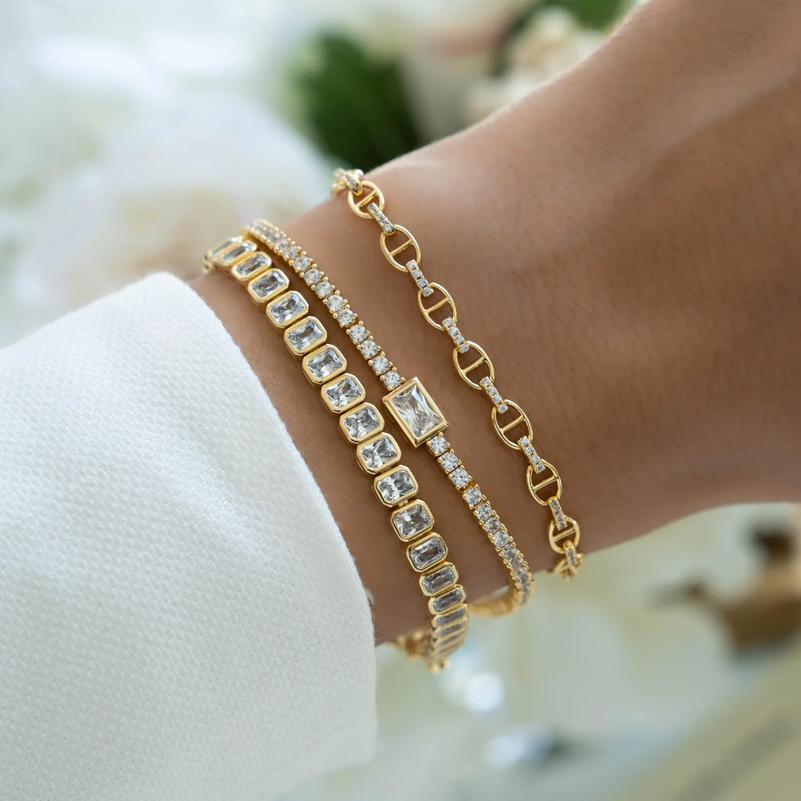 Elegant Tennis Bracelet — view 4