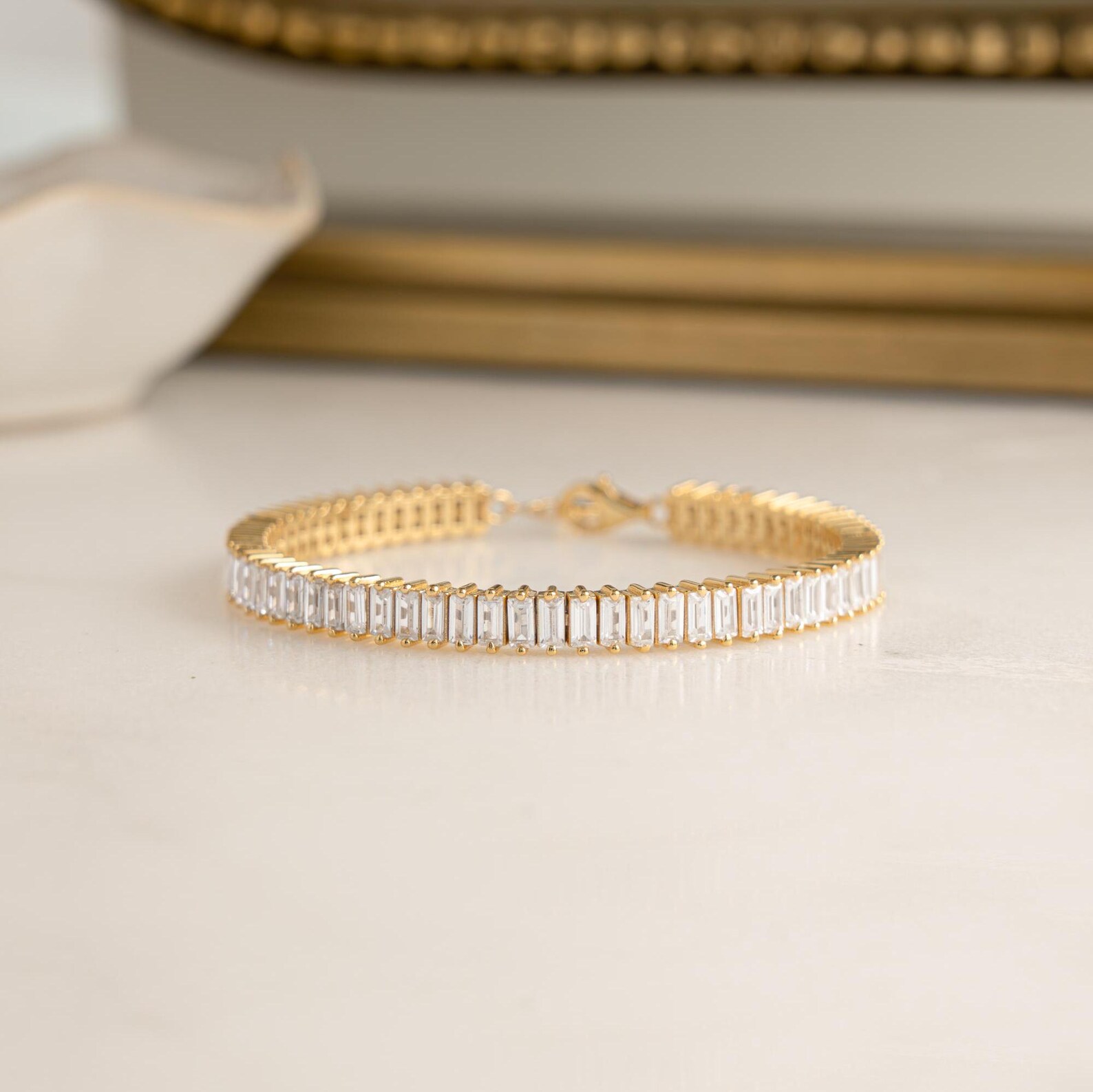 Delicate Diamond Tennis Chain — view 2