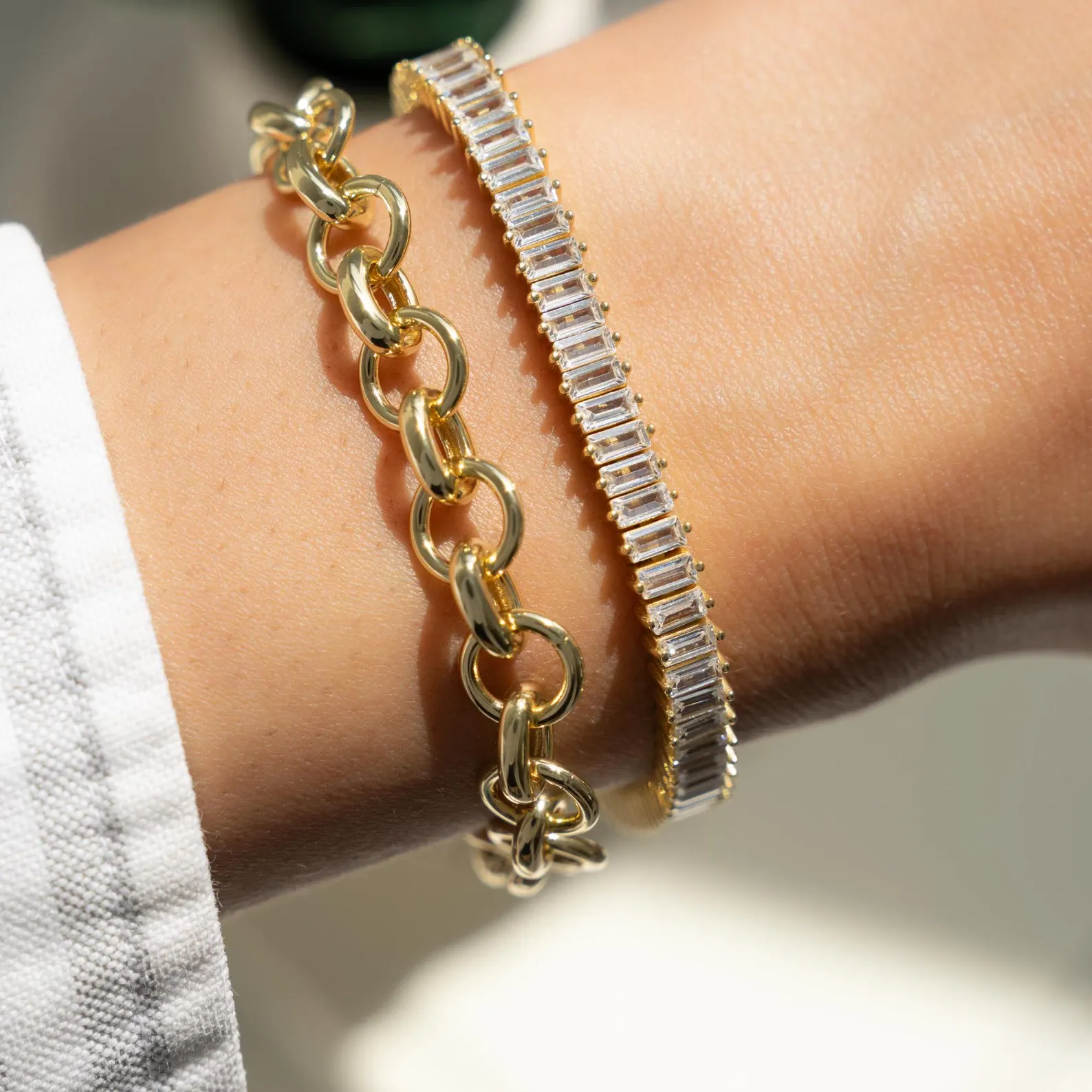 Delicate Diamond Tennis Chain — view 5
