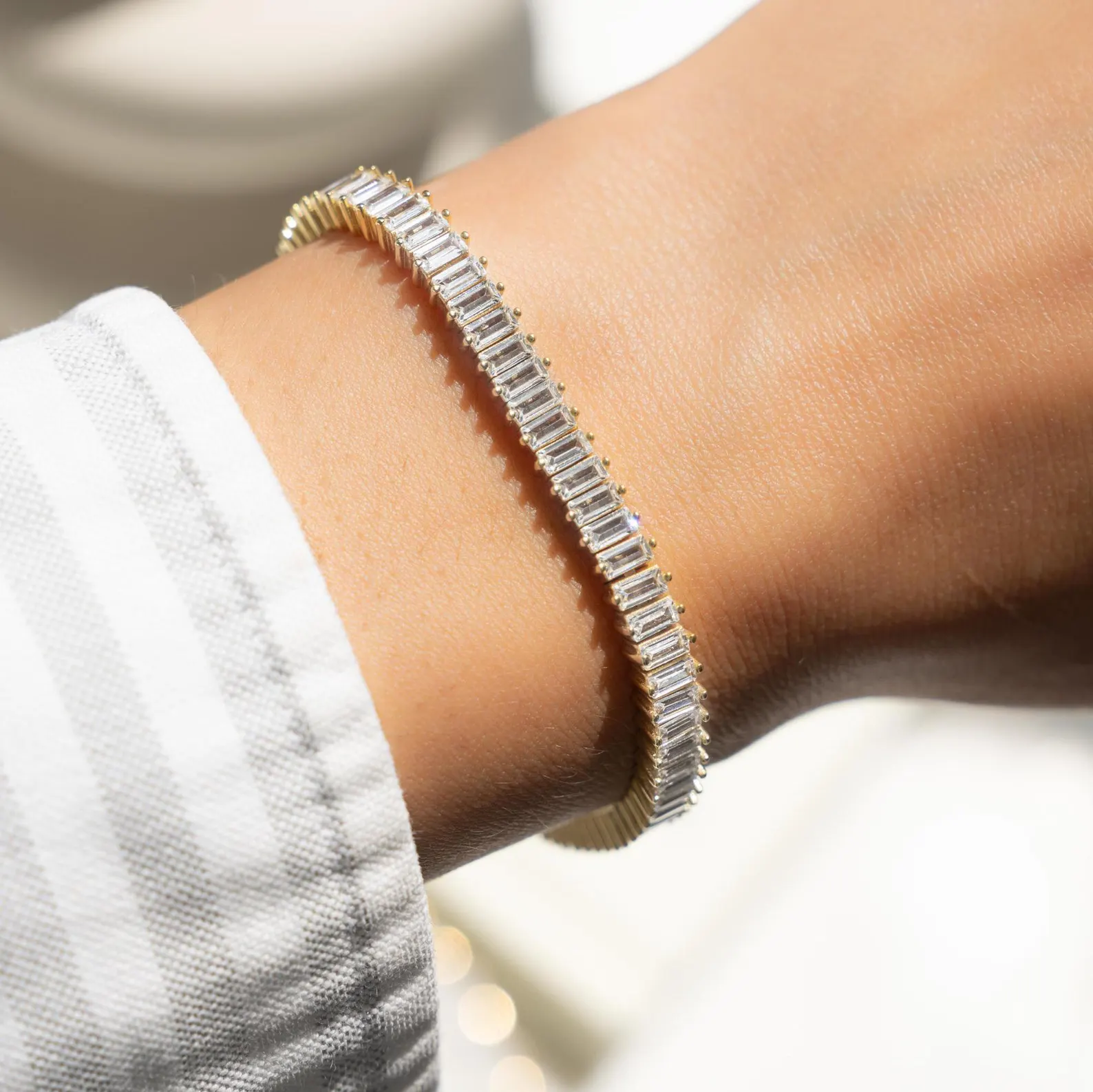 Delicate Diamond Tennis Chain — view 6