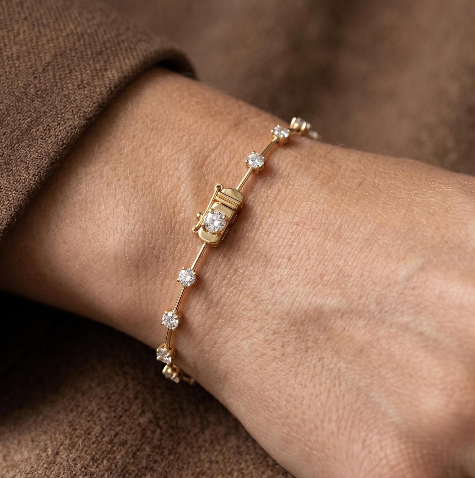 Classic Diamond Tennis Bracelet — view 2