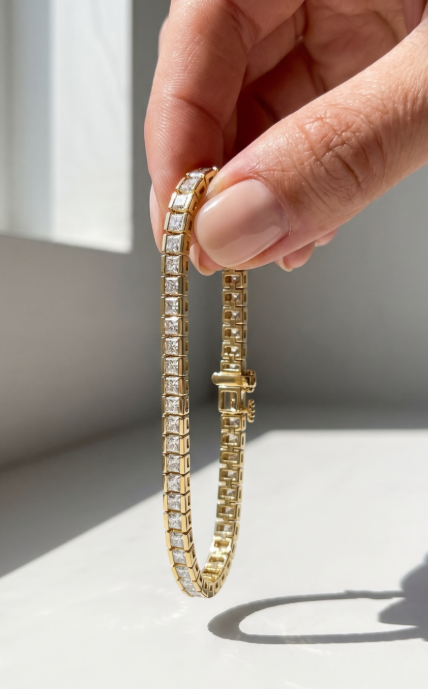 Bridal Tennis Bracelet — view 4