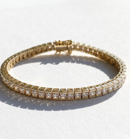 Bridal Tennis Bracelet — view 3