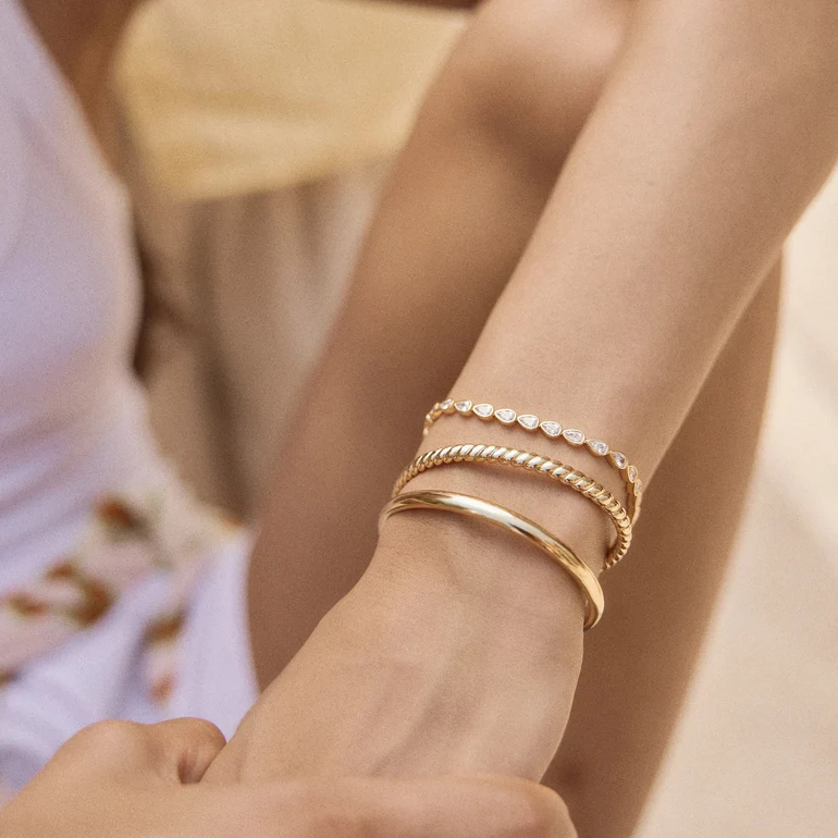 Sleek Open Cuff Bracelet — view 3