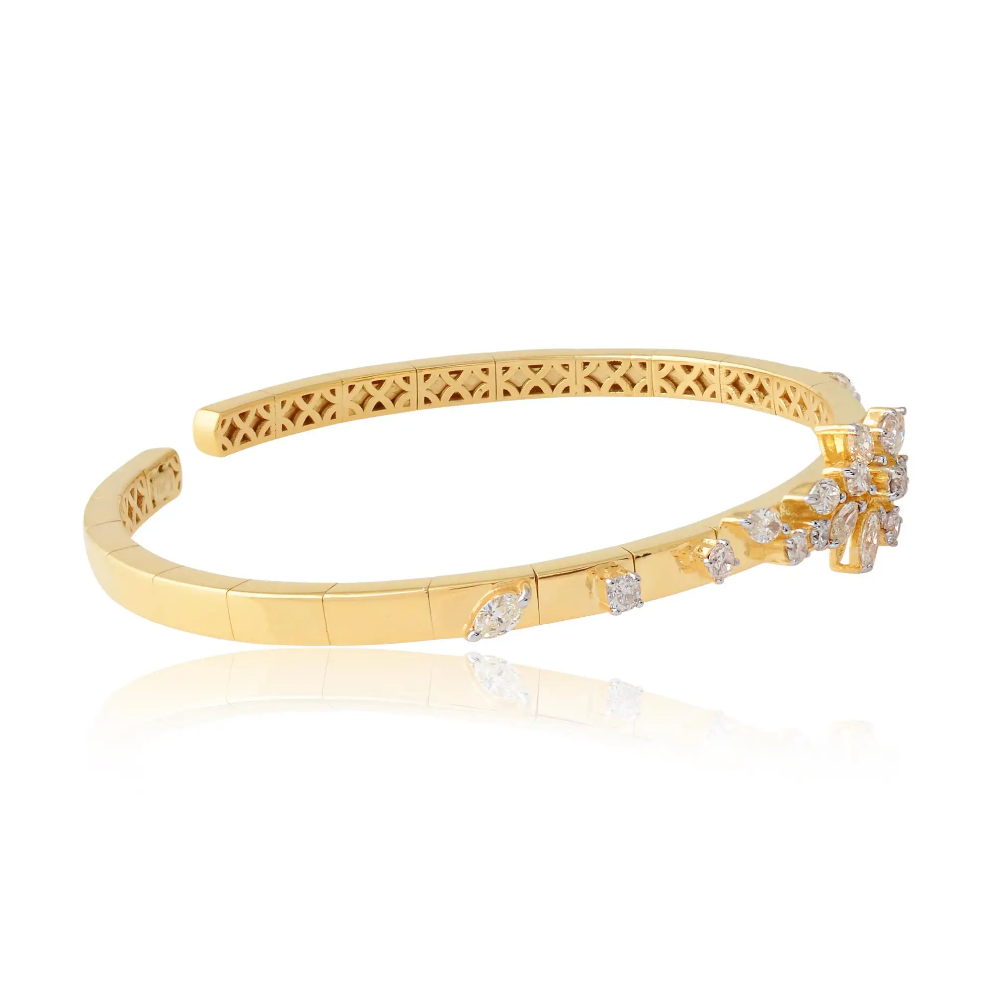 Classic Gold Cuff Bracelet — view 2