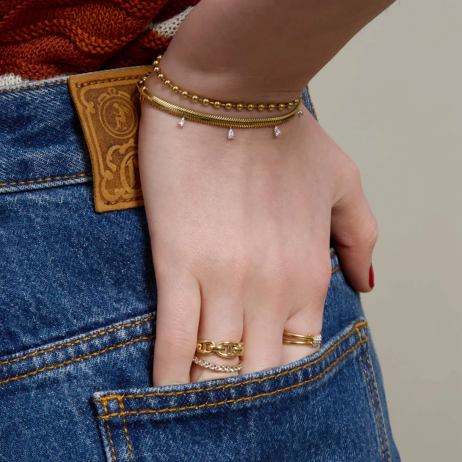Layered Charm Bracelet — view 6