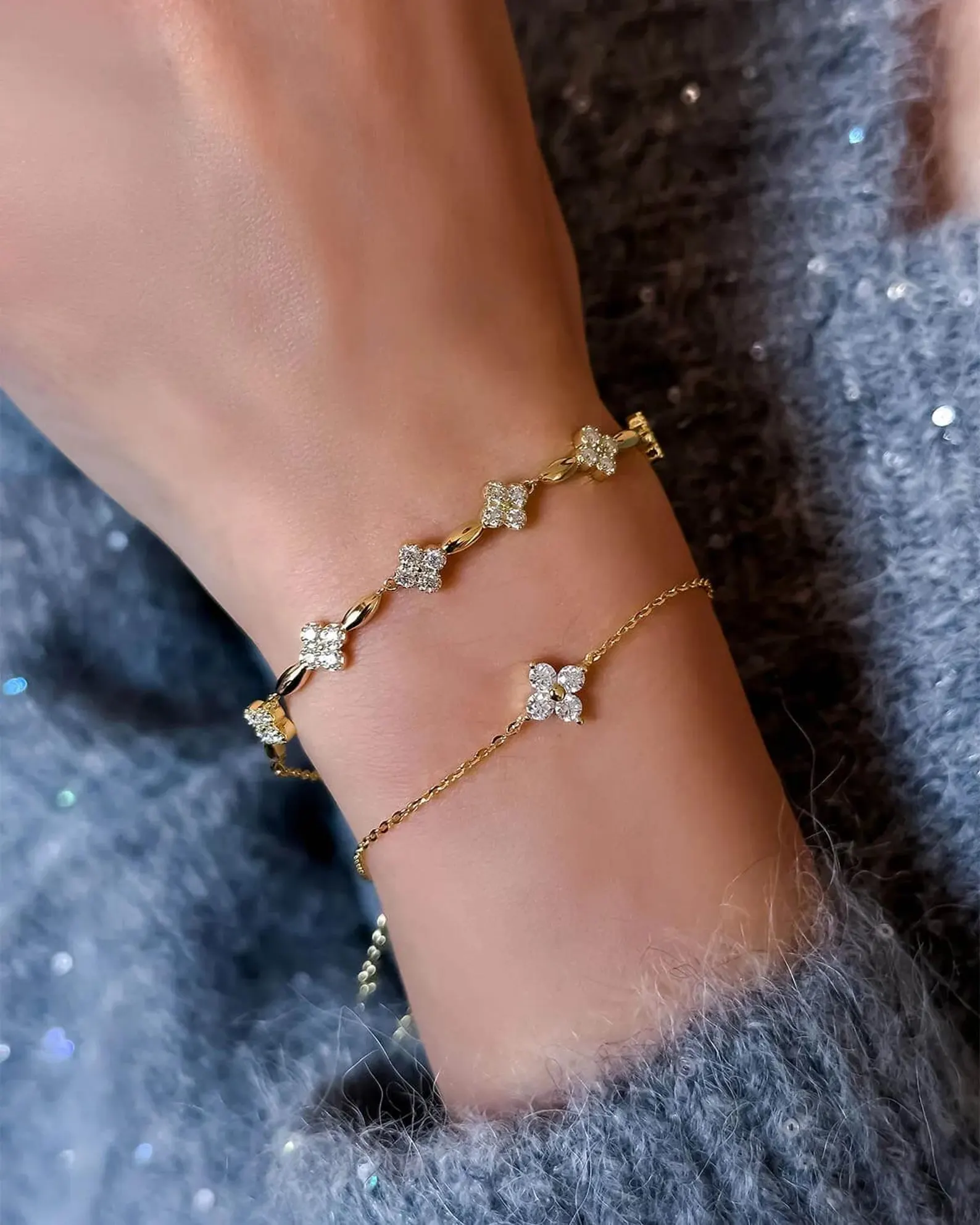 Adjustable Gold Chain Bracelet — view 4