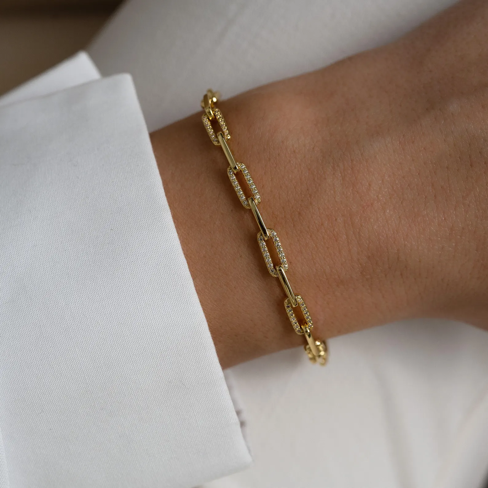 Classic Chain Link Bracelet — view 4