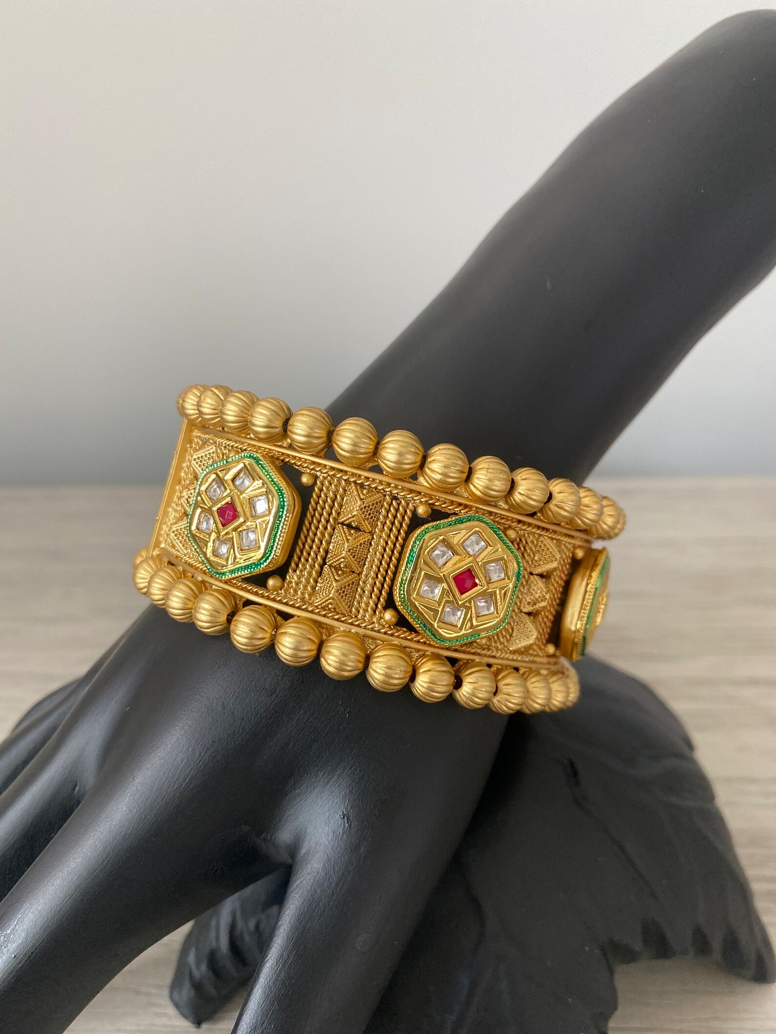 Heavy Gold Kangan Pair — view 2
