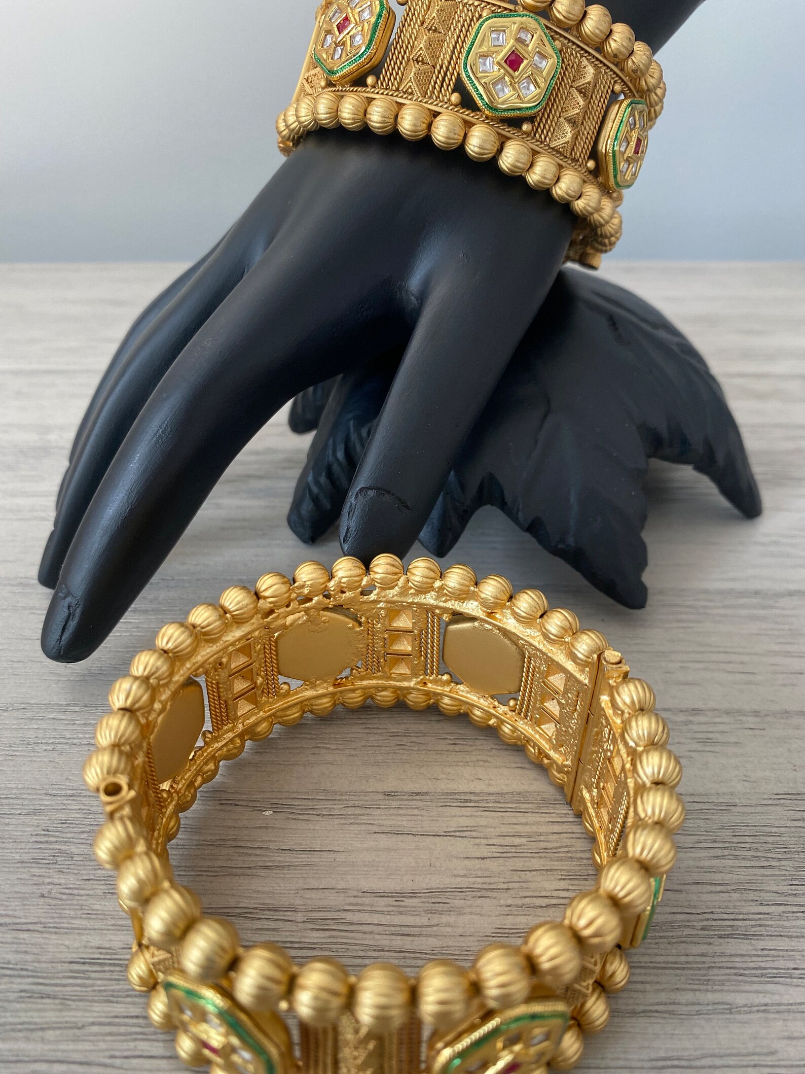Heavy Gold Kangan Pair — view 3