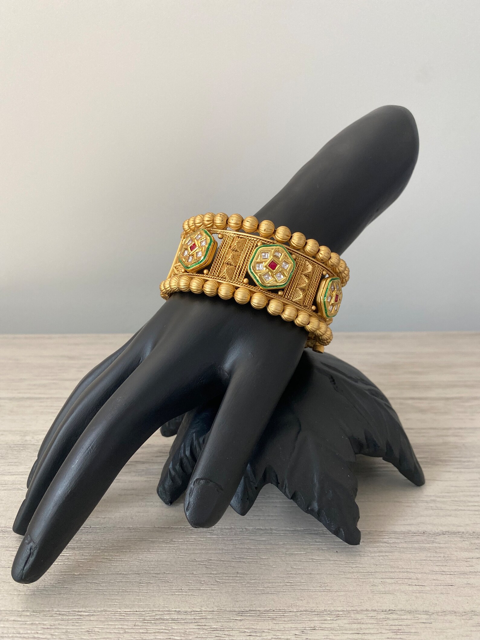 Heavy Gold Kangan Pair — view 4