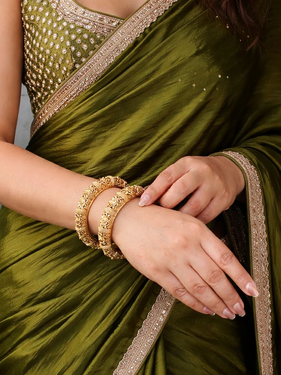 Engraved Traditional Kada — view 2