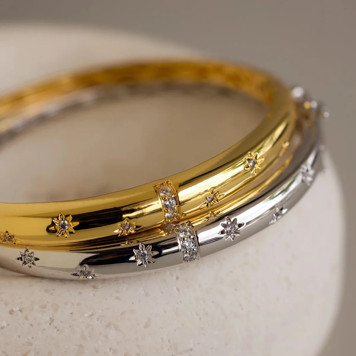 Sparkling Sleek Bangle — view 2